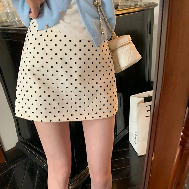 MUKOK Casual Short Skirts Women's Apricot-3