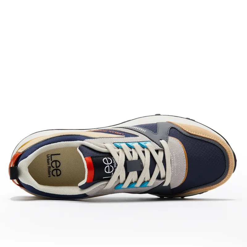 Lee Casual Shoes Men Low Top Light Gray/Dark Blue/Chocolate-10