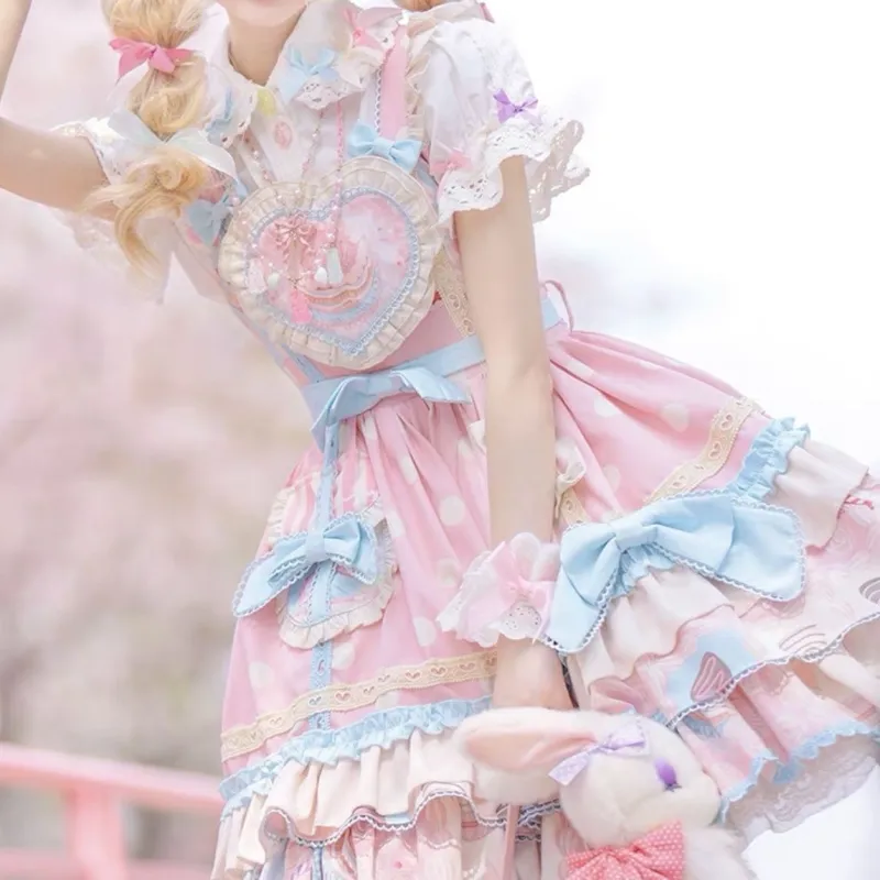 OUTDOORPRINCE Lolita Fashion Women's Pink-3