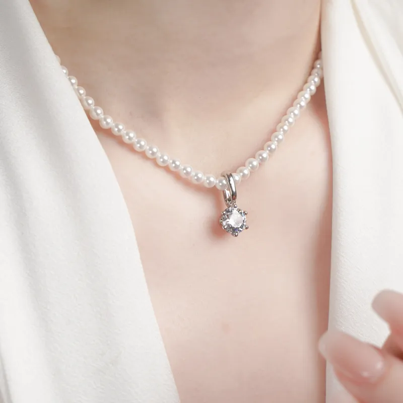 FUNNXI S925 Silver Necklaces Women's-3