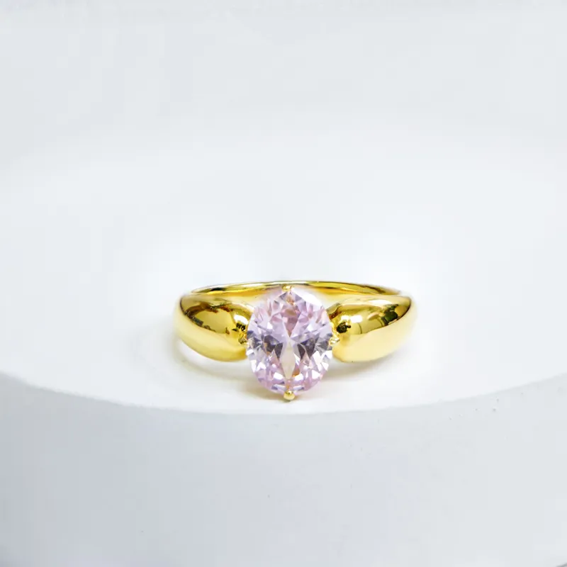 FUNNXI Synthetic Zircon Rings Women's-4