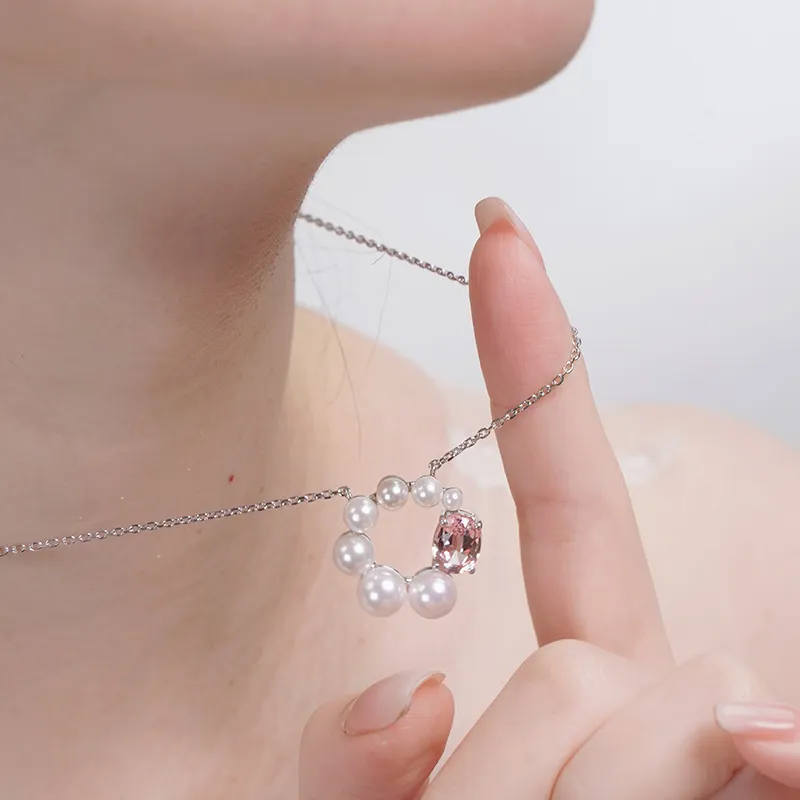 FUNNXI S925 Silver Necklaces Women's Fruit Hard Candy-3