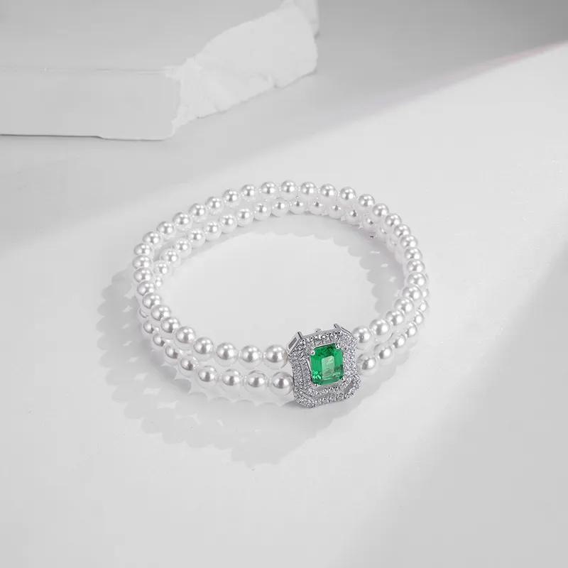 FUNNXI Rhodium Plated S925 Sterling Silver Bracelets Women's-2