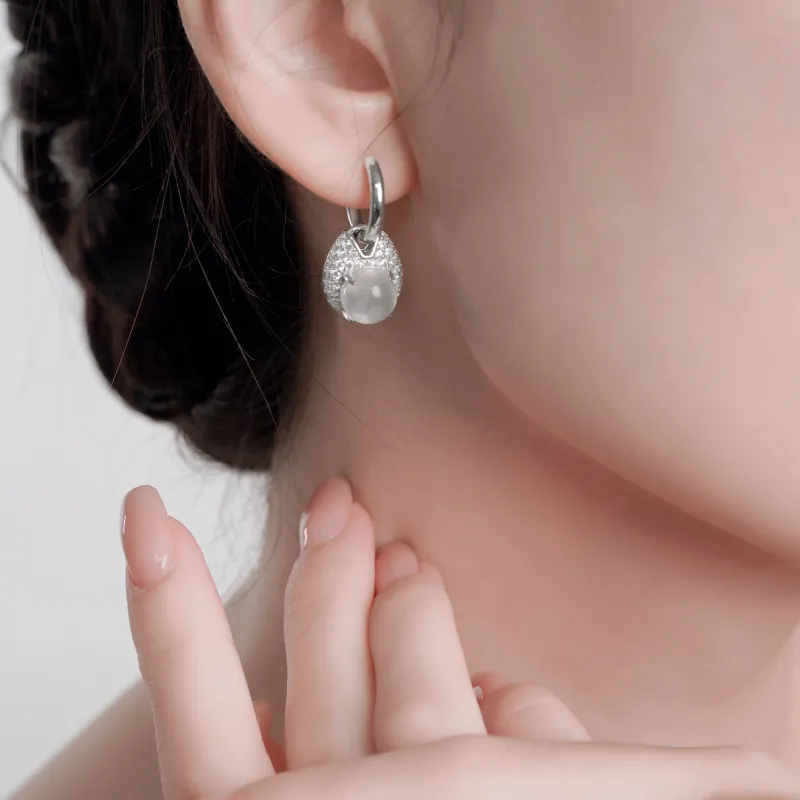 FUNNXI S925 Silver Earrings Women's-3