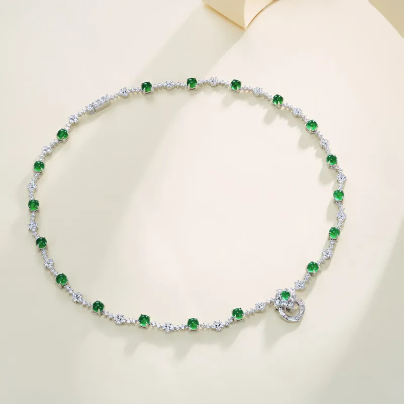 FUNNXI Natural Chalcedony Necklaces Women's-4