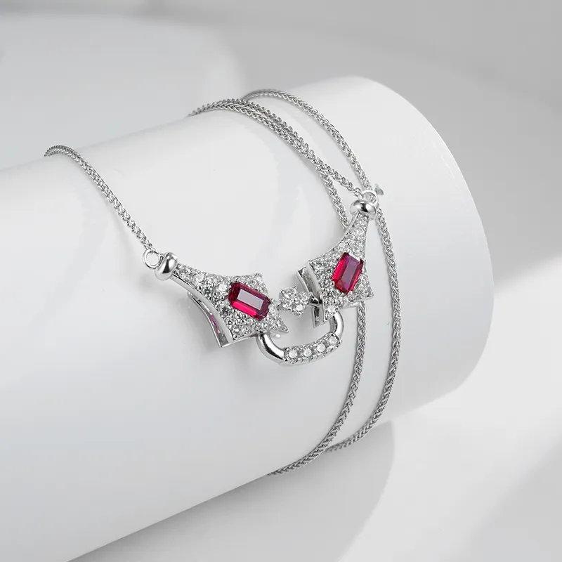 FUNNXI S925 Silver Necklaces Women's-3