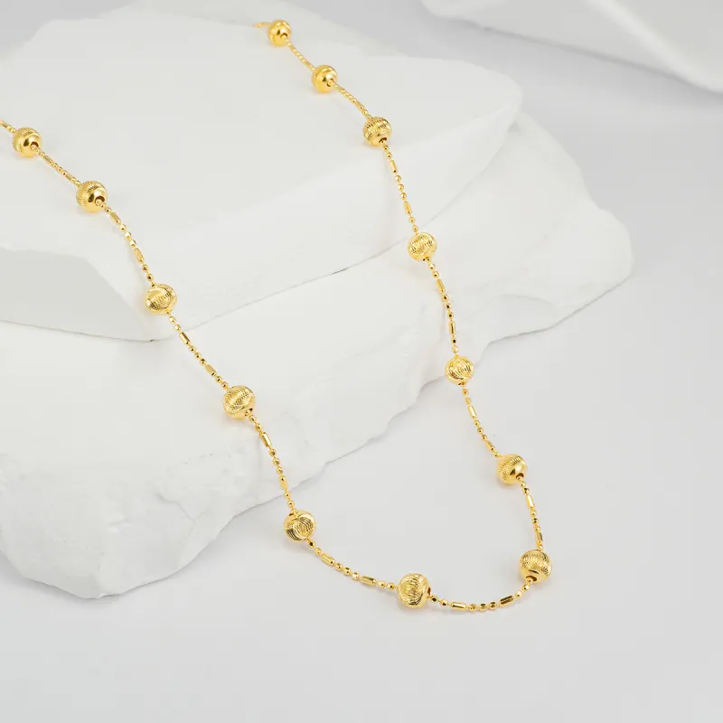 FUNNXI S925 Silver Rhodium Plated Gold Necklaces Women's-5