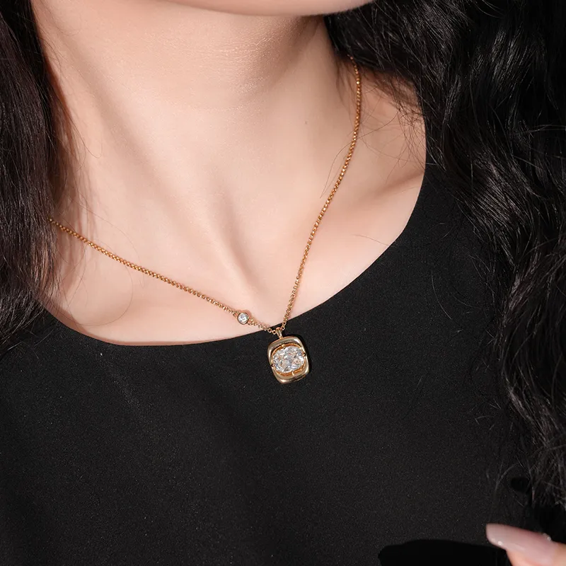 FUNNXI S925 Silver Necklaces Women's-4