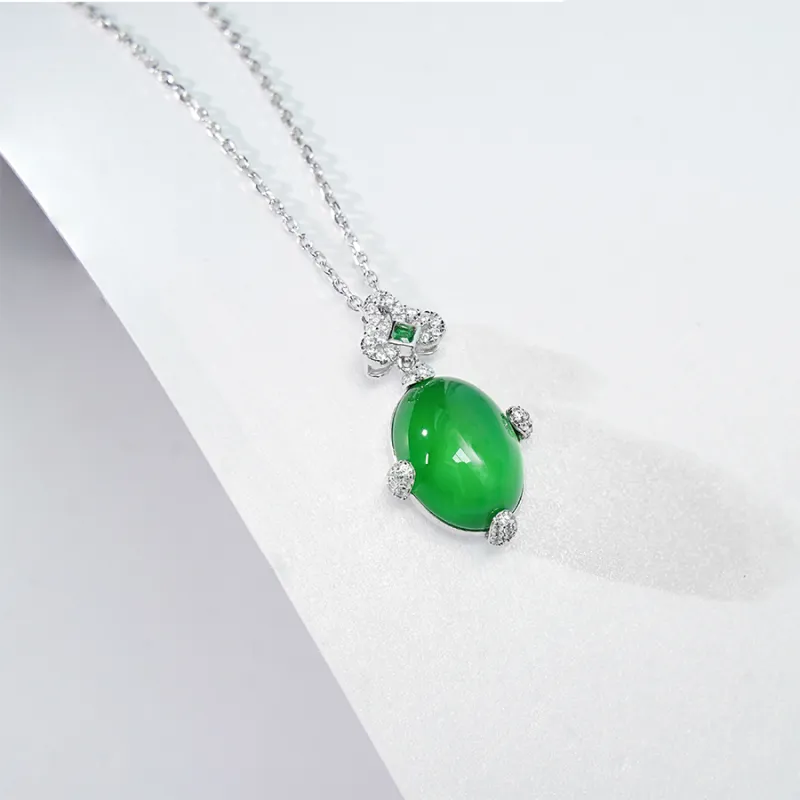 FUNNXI Natural Chalcedony Necklaces Women's-1