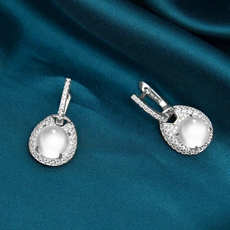 FUNNXI S925 Silver Earrings Women's-2