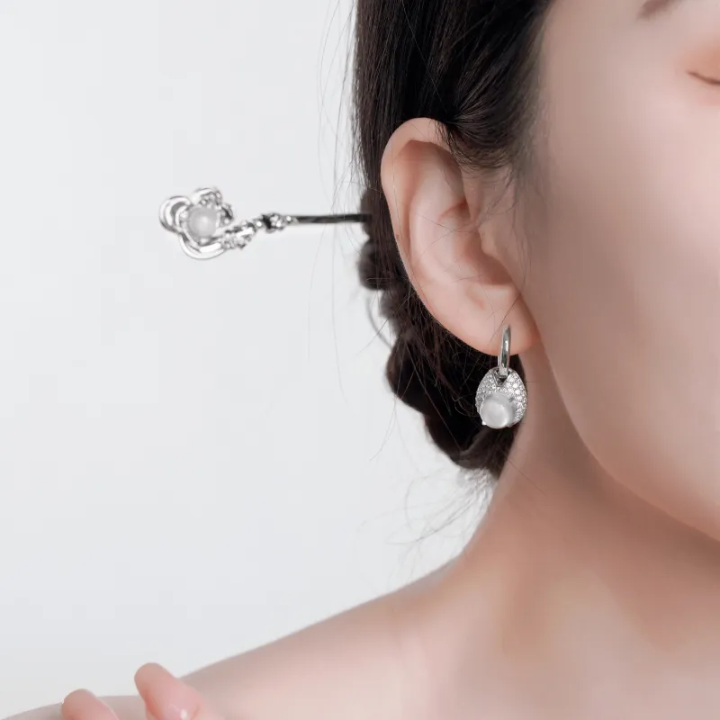 FUNNXI S925 Silver Earrings Women's-4