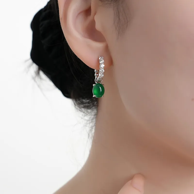 FUNNXI S925 Silver Rhodium Plated Gold Hoop Earrings Women's-1
