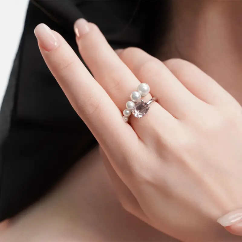 FUNNXI S925 Silver Rings Women's Fruit Hard Candy-3