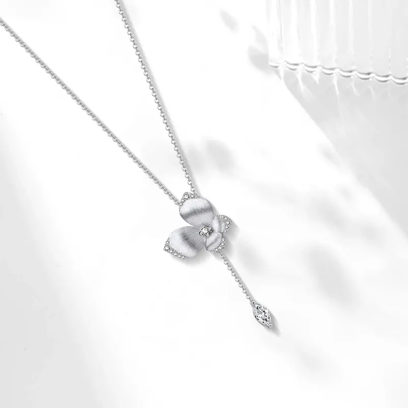 FUNNXI S925 Rhodium plated Gold Necklaces Women's-1