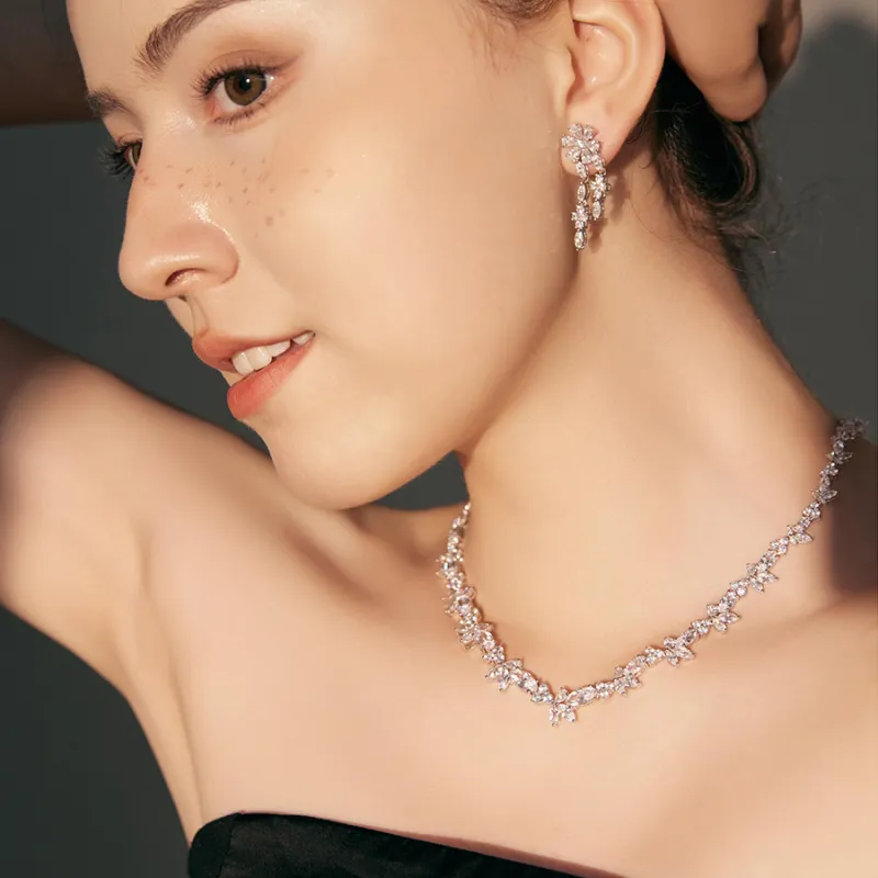 FUNNXI S925 Silver Necklaces Women's-1