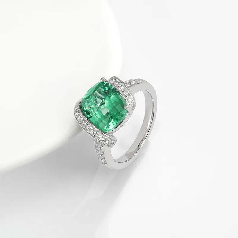 FUNNXI Copper Alloy Rings Women's Green-1