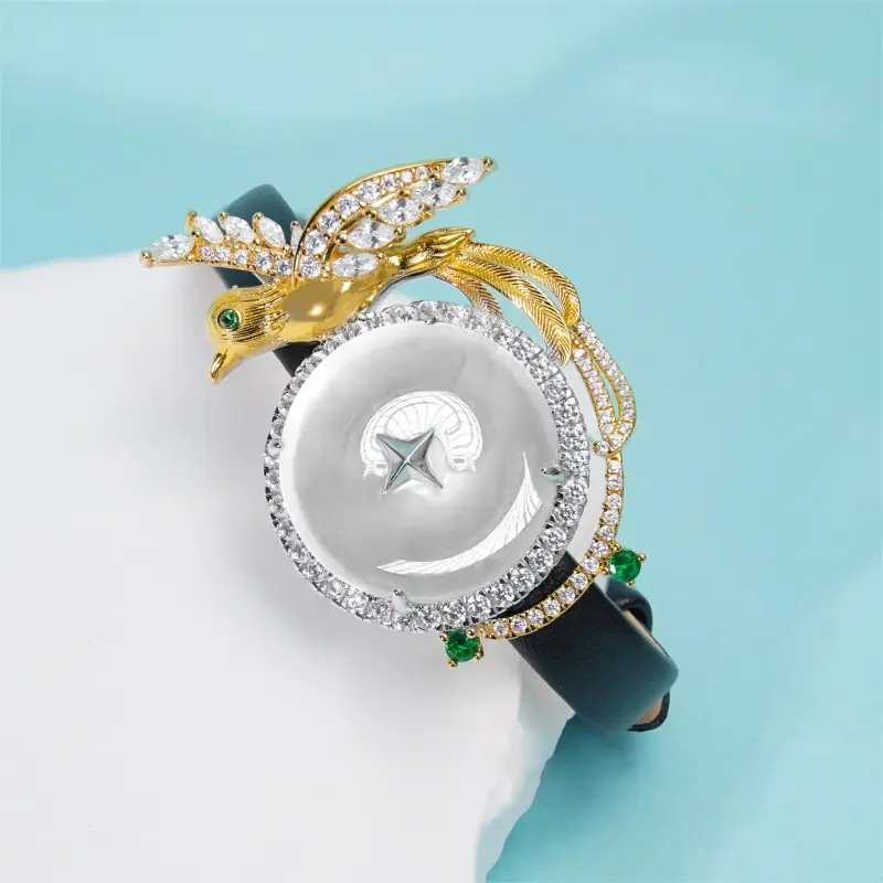 FUNNXI Natural Chalcedony Bracelets Women's-2