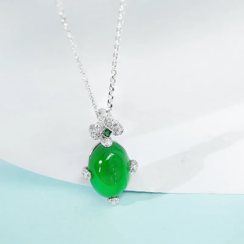 FUNNXI Natural Chalcedony Necklaces Women's-2