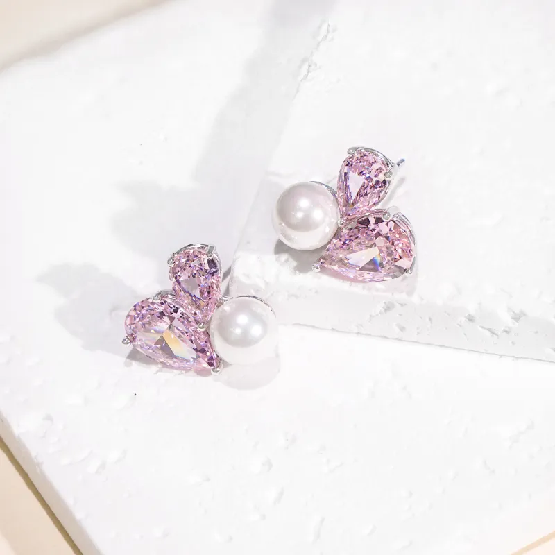 FUNNXI S925 Silver Earrings Women's-2
