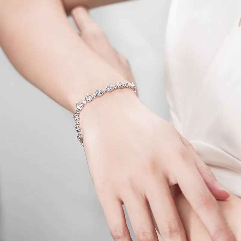 FUNNXI S925 Silver Bracelets Women's-4