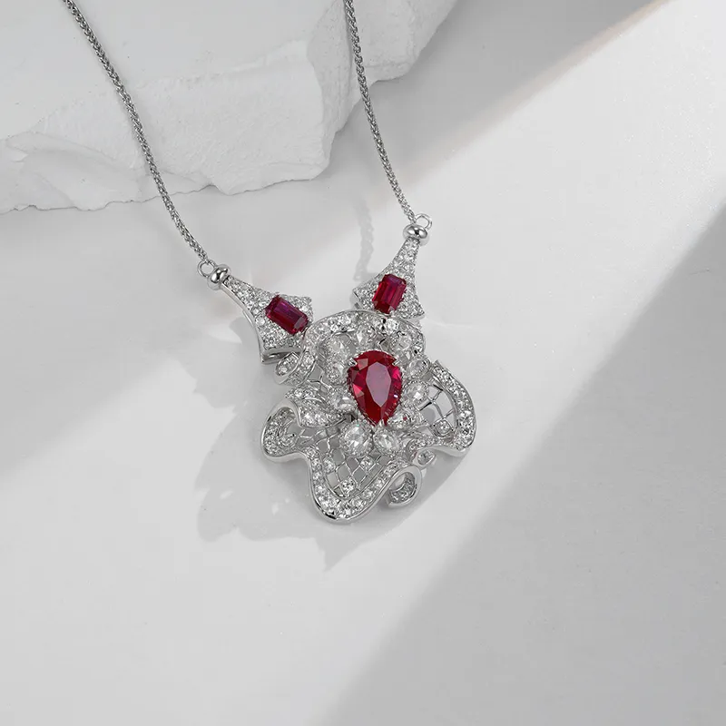 FUNNXI S925 Silver Necklaces Women's-4