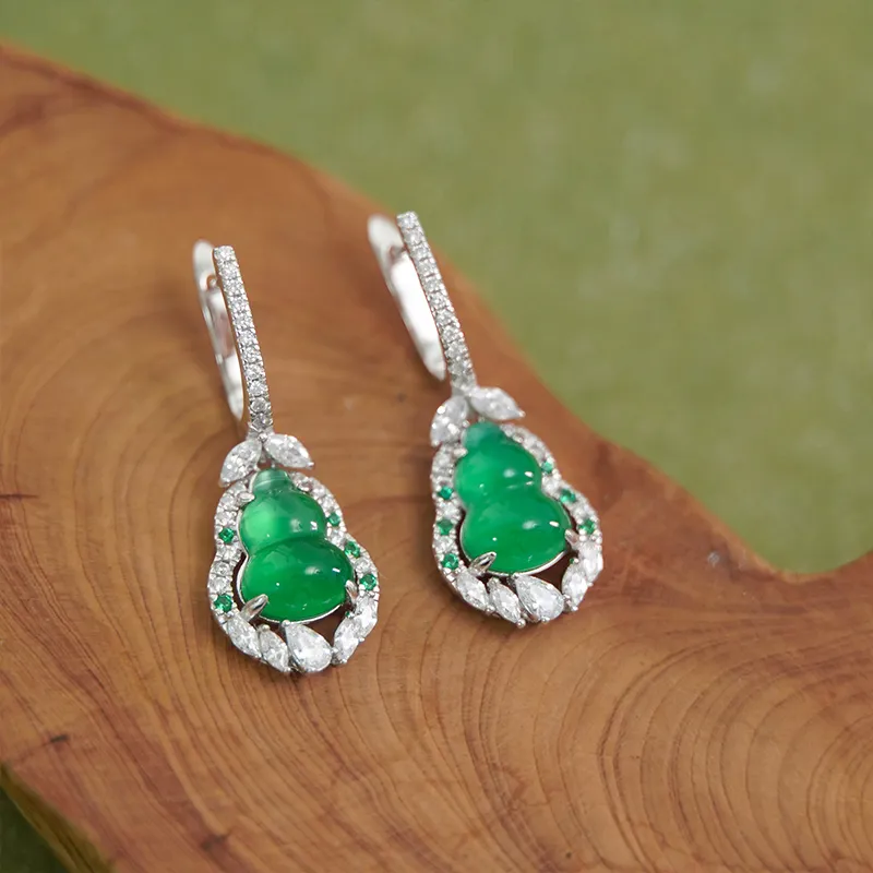 FUNNXI Malachite Earrings Women's-1