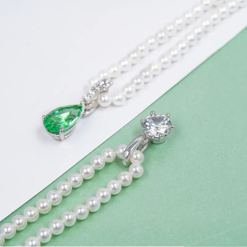 FUNNXI S925 Silver Necklaces Women's-2