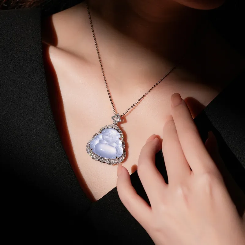 FUNNXI Chalcedony Necklaces Women's-2