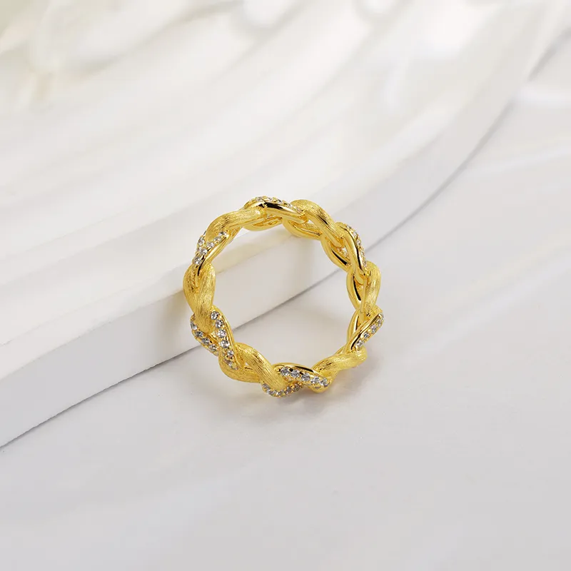 FUNNXI S925 Silver Rings Women's Gold-2
