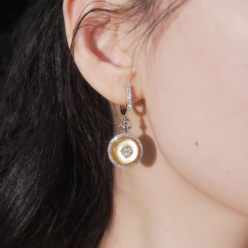 FUNNXI S925 Silver Earrings Women's-3