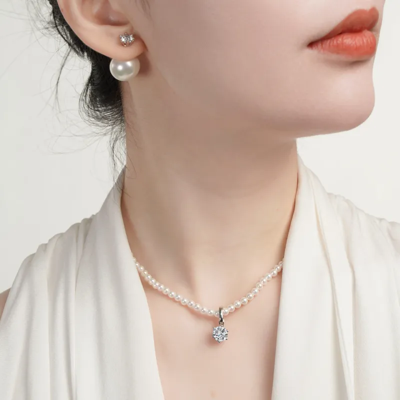 FUNNXI S925 Silver Necklaces Women's-4