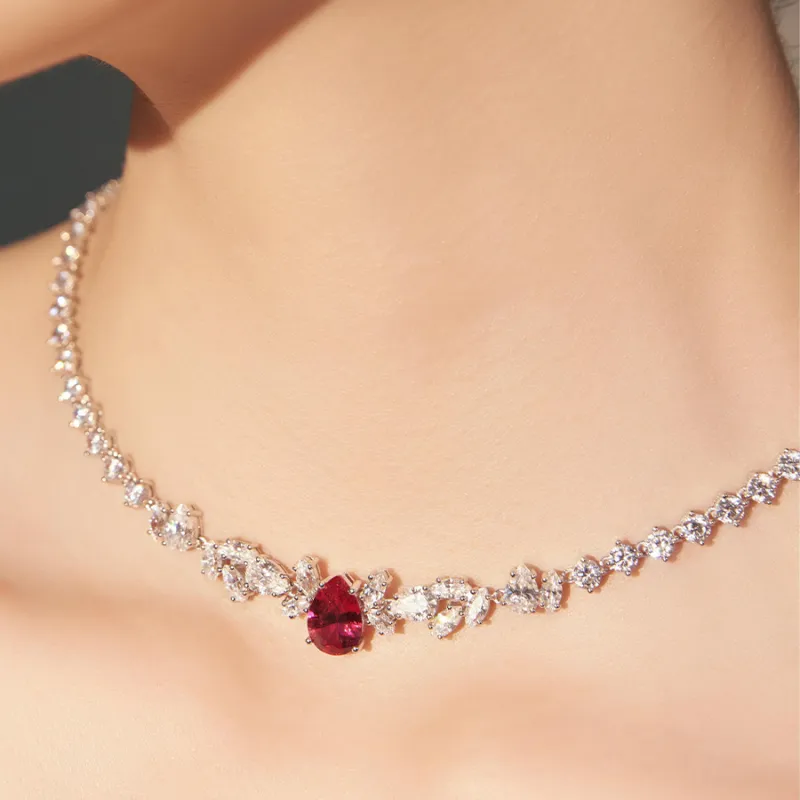 FUNNXI Copper Alloy, Rhodium Plated Gold Necklaces Women's-1