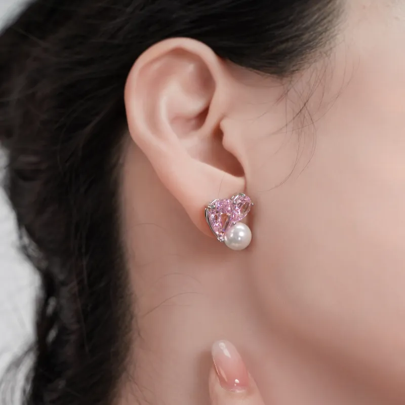 FUNNXI S925 Silver Earrings Women's-3