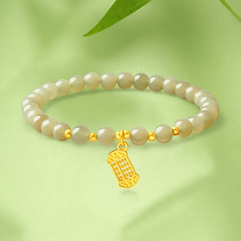 Mokinggran Hetian Jade Bracelets Green Jade Women's-3