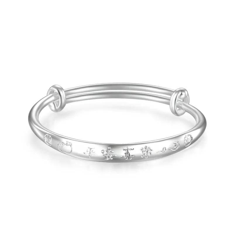 Mokinggran S999 Fine Silver Sterling Silver Bracelets Kids'-1