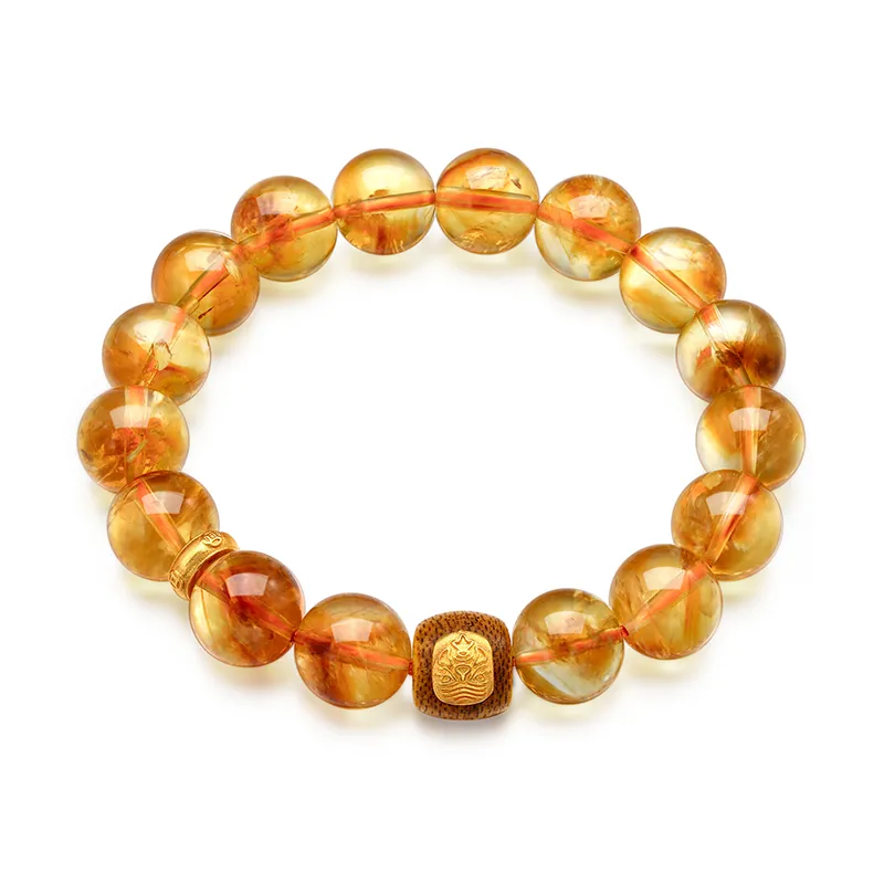 Mokinggran Natural Citrine Jade Bracelets Women's-2
