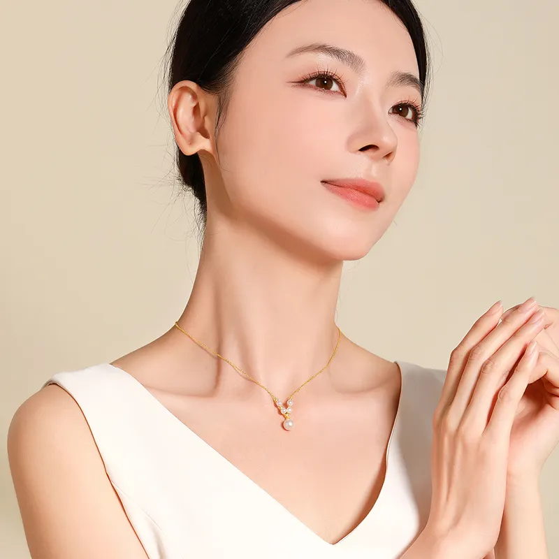 Mokinggran Pearl Necklaces Women's-4