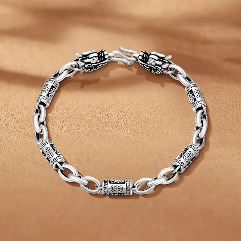 Mokinggran S925 Silver Bracelets Men's-3