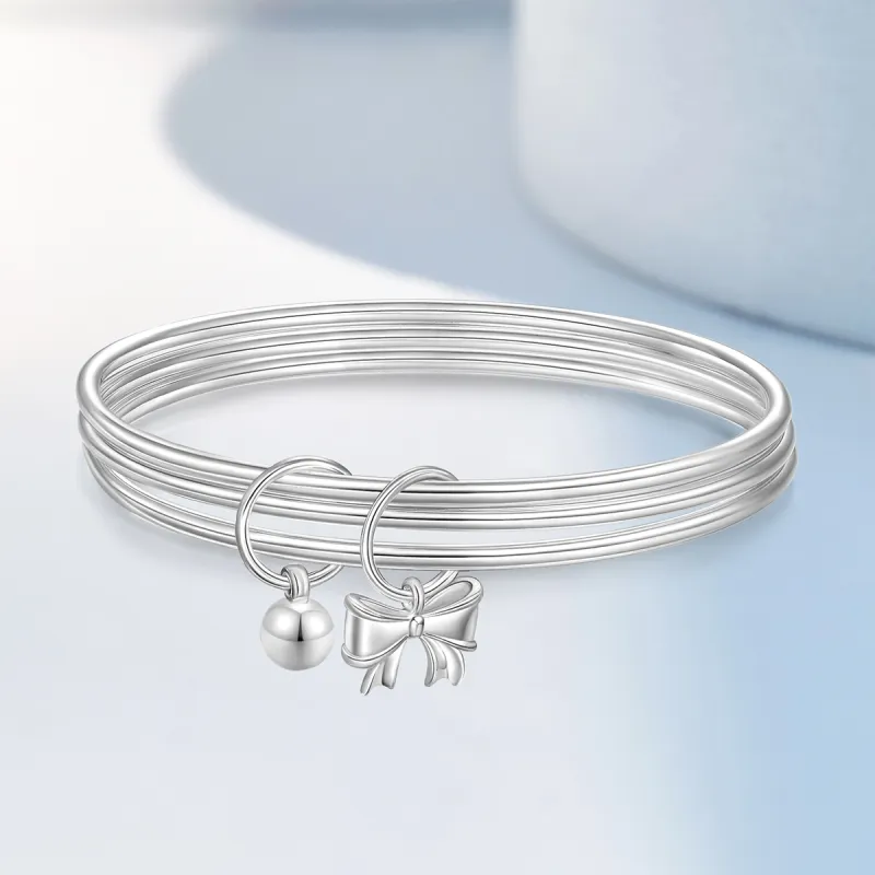 Mokinggran 999 Fine Silver Sterling Silver Bracelets Women's-3