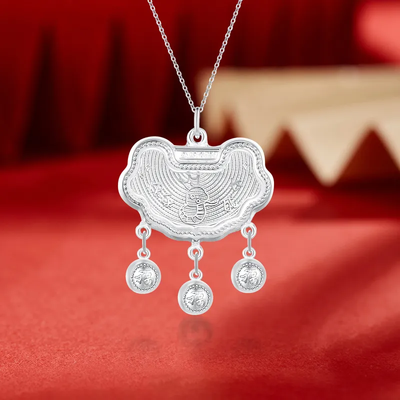 Mokinggran S 990 Silver Sterling Silver Necklaces Kids'-2