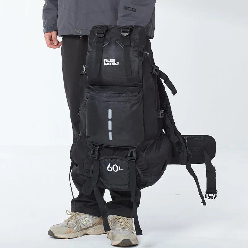 ALPINT MOUNTAIN Nylon Backpack Regular Unisex Black-5
