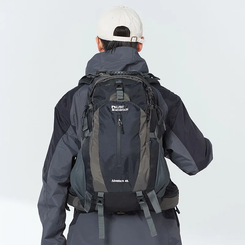 ALPINT MOUNTAIN Polyamide Backpack Tubas Unisex Black/Green-4