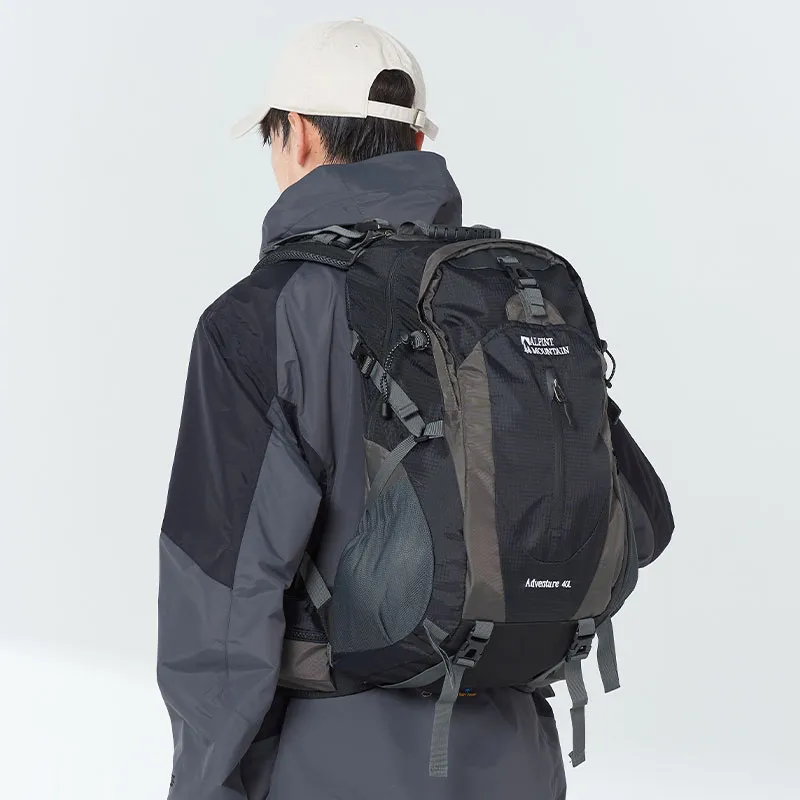 ALPINT MOUNTAIN Polyamide Backpack Tubas Unisex Black/Green-5