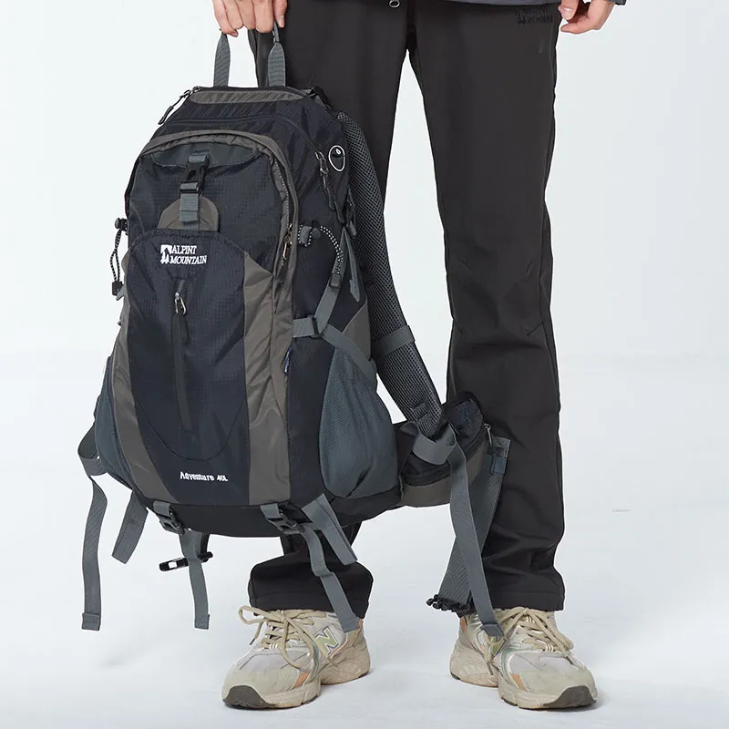 ALPINT MOUNTAIN Polyamide Backpack Tubas Unisex Black/Green-6