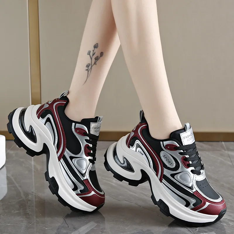 Yalu Shock Absorbers Low Top Chunky Sneakers Women's-7