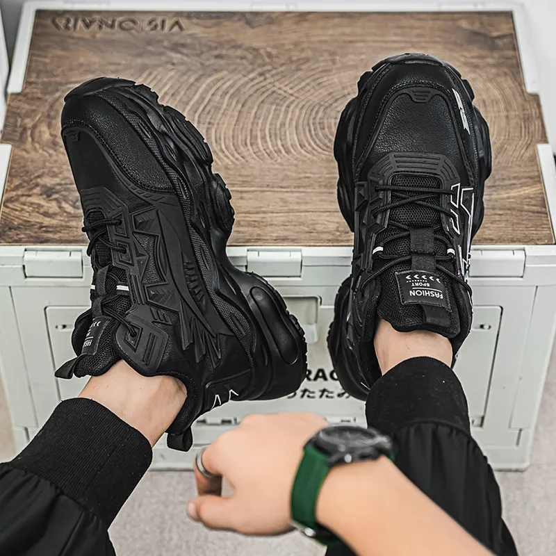 Yalu Cushioning, Breathable, Impact Resistant Low Top Chunky Sneakers Men's-7