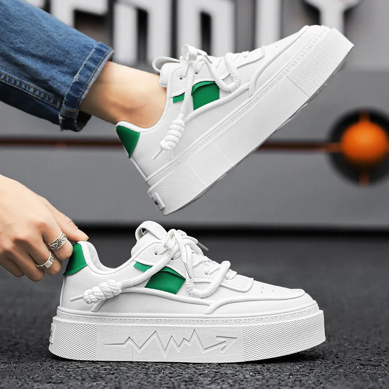 Yalu Anti Slip And Wear Resistant Height Increasing Low Top Casual Shoes Men's-5