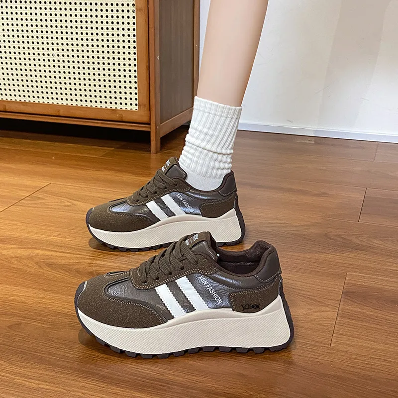Yalu Cushioning Height Increase Low Top Casual Shoes Women's-9
