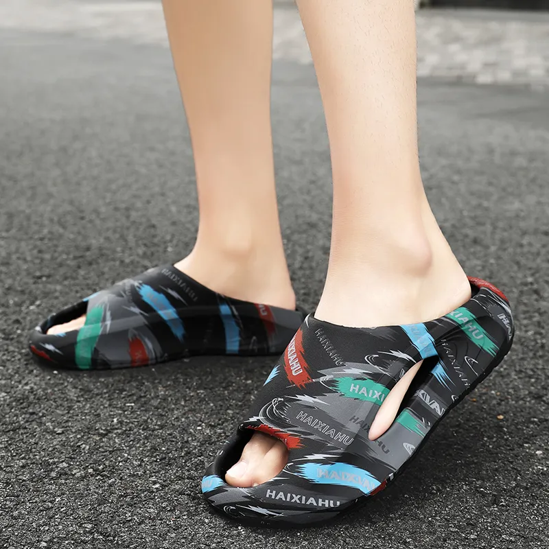 Yalu Rubber Sole Quiet Slide Slippers Unisex-4