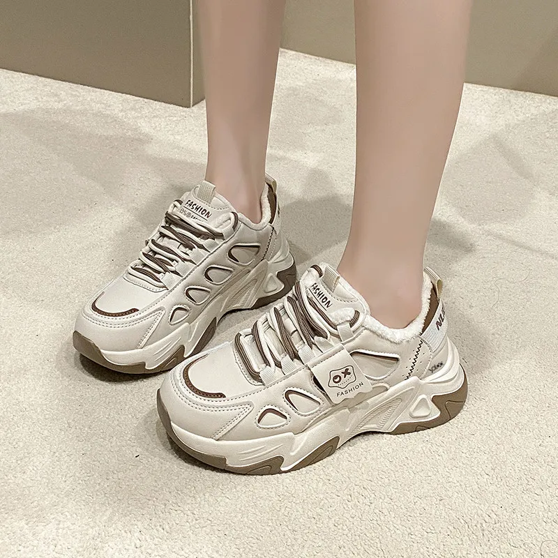 Yalu Thermal Low Top Chunky Sneakers Women's-5
